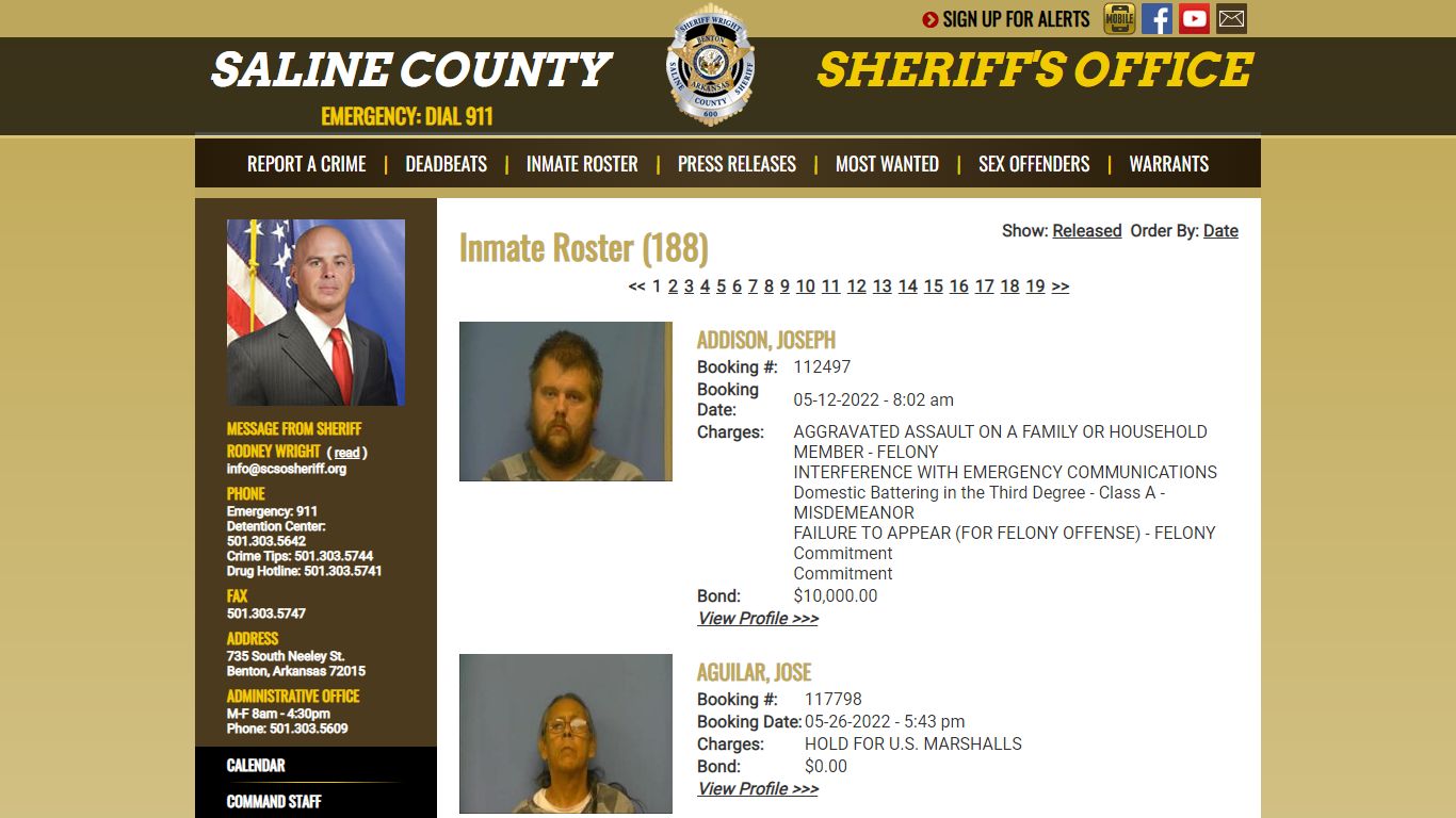 Inmate Roster - Current Inmates - Saline County Sheriff's Office